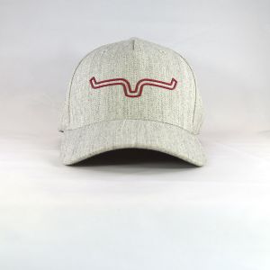 Kimes Ranch Fitted Weld Horns Hat - Heather Grey